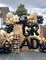 125-Piece Black, Gold & White Balloon Arch Garland Kit – Graduation, Birthday & Wedding Party Decoration Set with Star Foil Balloons